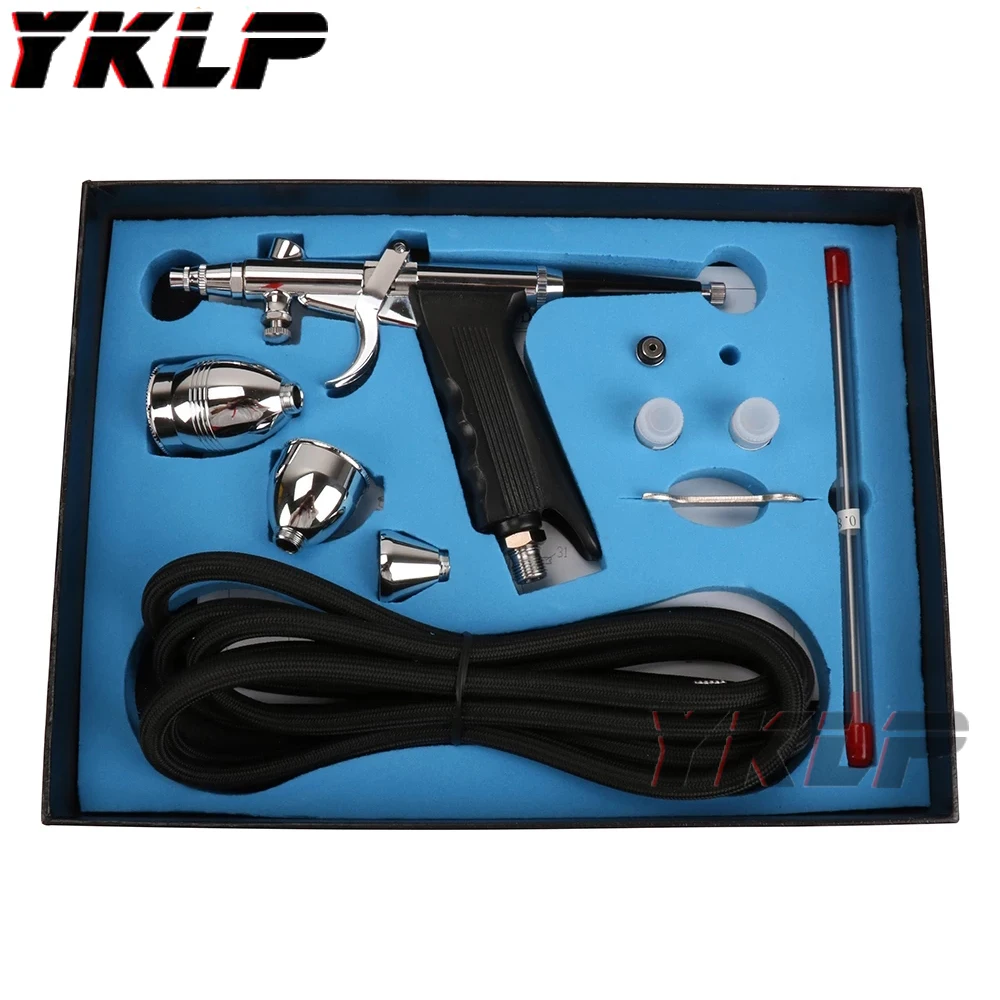

Airbrush Tool Dual Action Gravity Feed Nozzle Spray Gun Cake Decorating Brushes For Nail Manicure With Wrench Straw 2cc/5cc/13cc