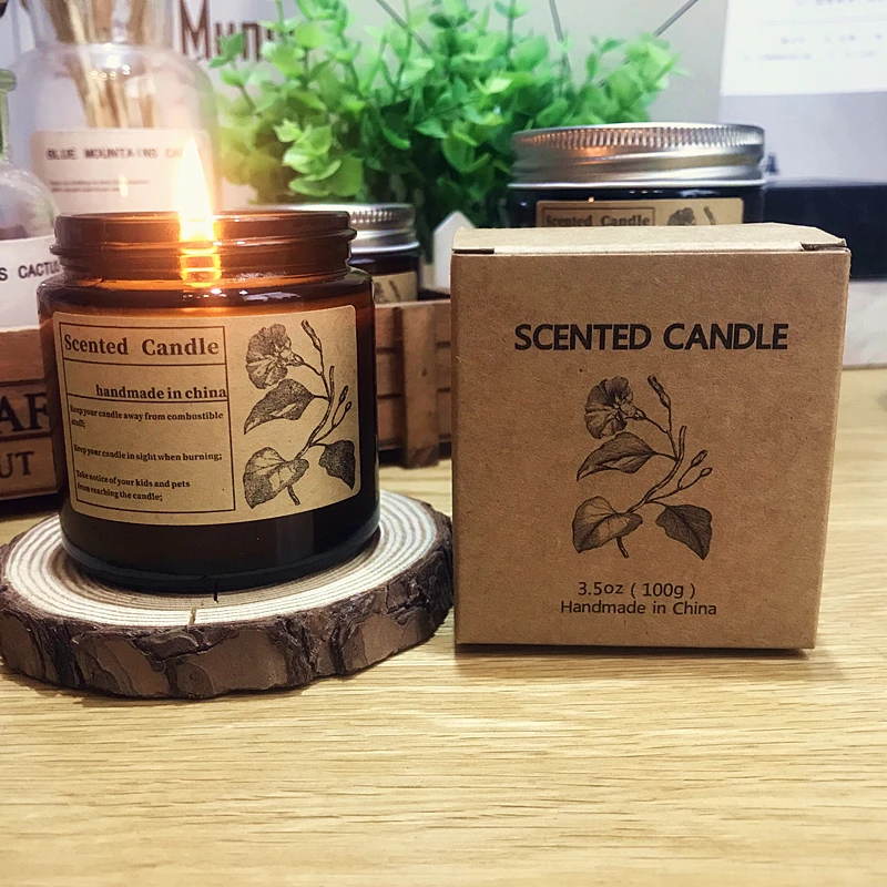 

Бездымные стеклянные свечи крышки для банок, романтические соевые ароматические свечи ручной работы, Скандинавская ароматерапия, духи, дом...