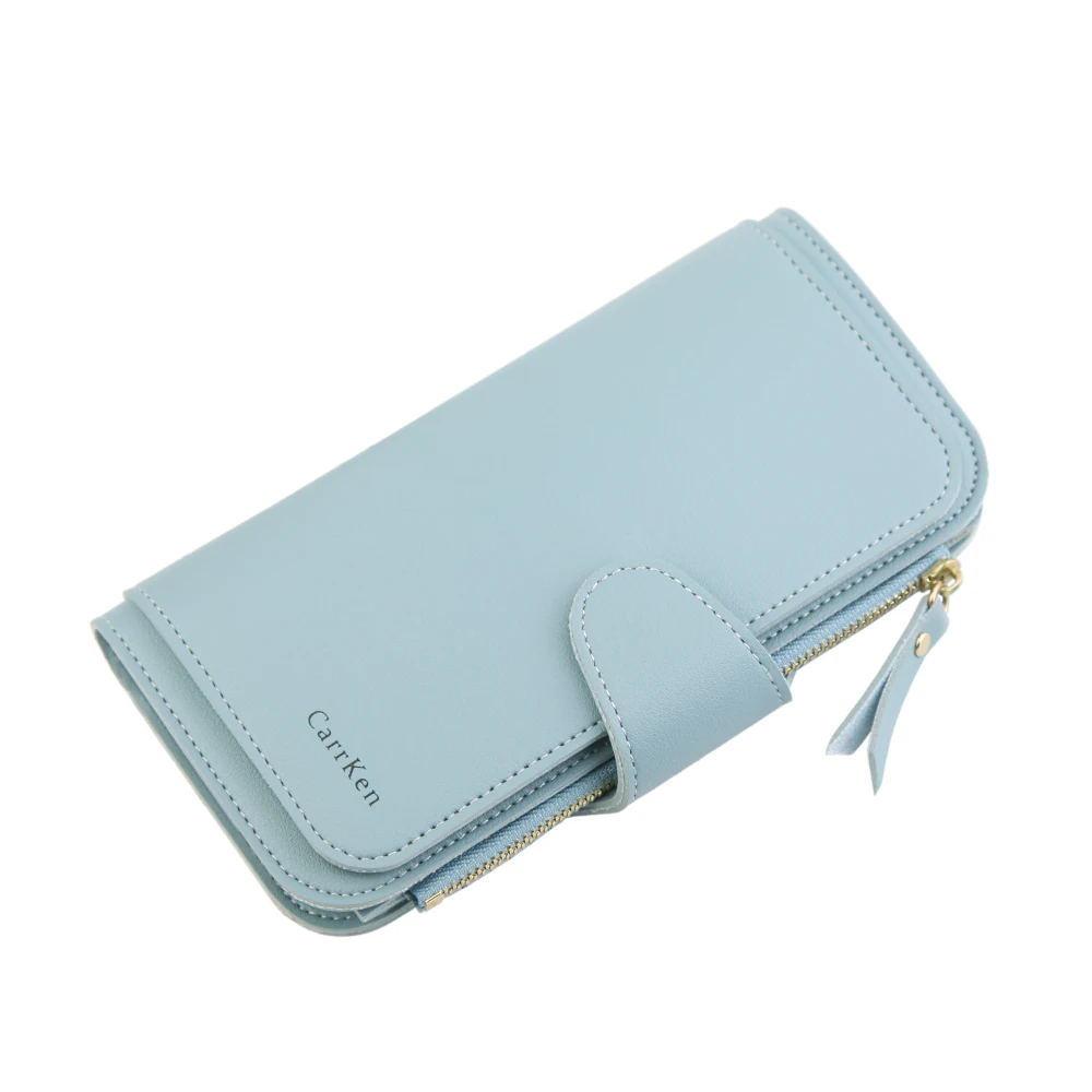 

large capacity wallet woman leather long money purse women wallets zipper coin pocket card holder brand big wallet clutch bag