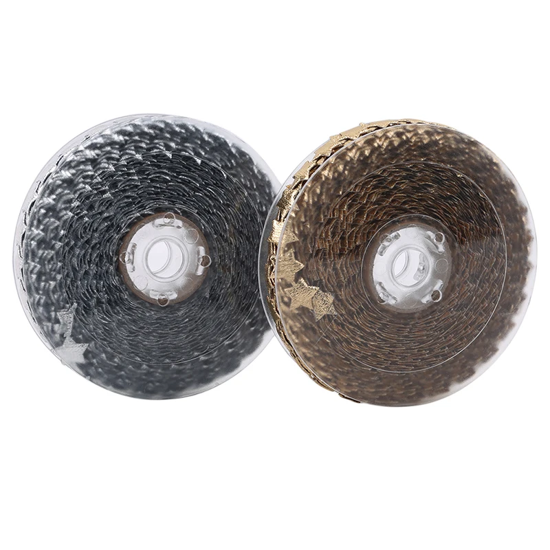 15 м/лот Золотая Серебряная Звезда блестящие металлические ленты для рождества