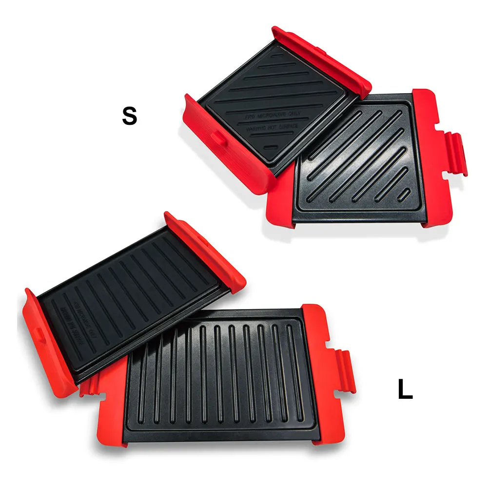 2 шт. антипригарная Микроволновая печь гриль сковорода посуда барбекю аксессуары