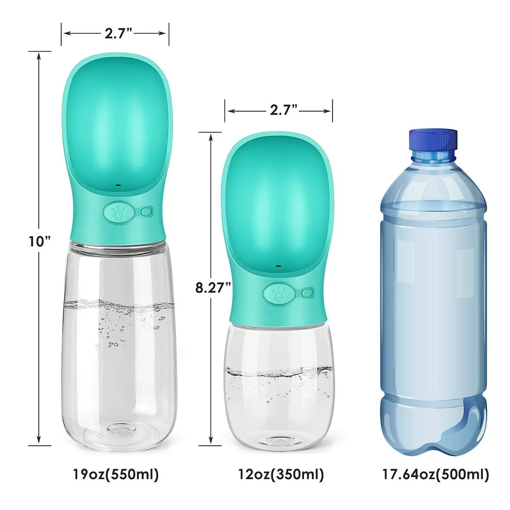 

350/550ml Leak Proof Portable Pet Water Bottle Large Dog Water Feeder for Walking Puppy Cat Travel Water Bottle Pet Supplies