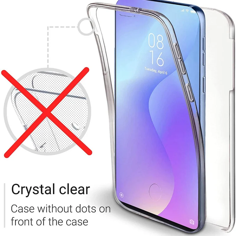 Чехол с полной защитой для Xiaomi Redmi Note 10 9 8 Pro 9s 8A 8T 7A 9A 9C 6A 6 7 5 прозрачный - купить по