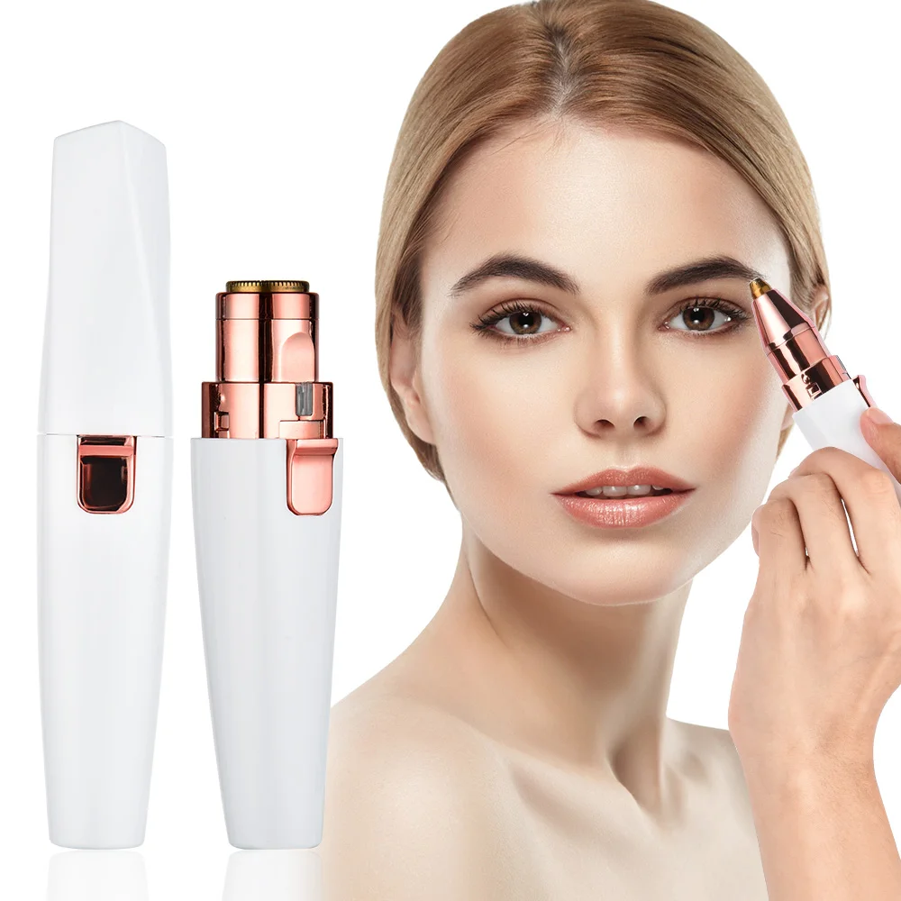 

New Electric Eyebrow Trimmer Painless Eye Brow Epilator Mini Eye Brow Shaper Shaver Razor Portable Facial Hair Remover for Women