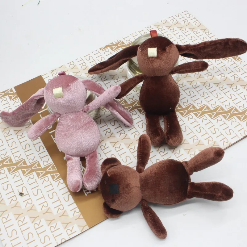 Симпатичный брелок для ключей с изображением кролика животного куклы мультяшная