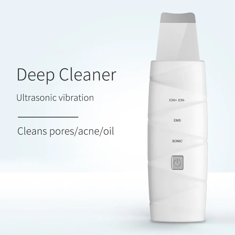 Новейшие ультразвуковые кожи скруббер Deep аппарат для чистки лица массажер Уход