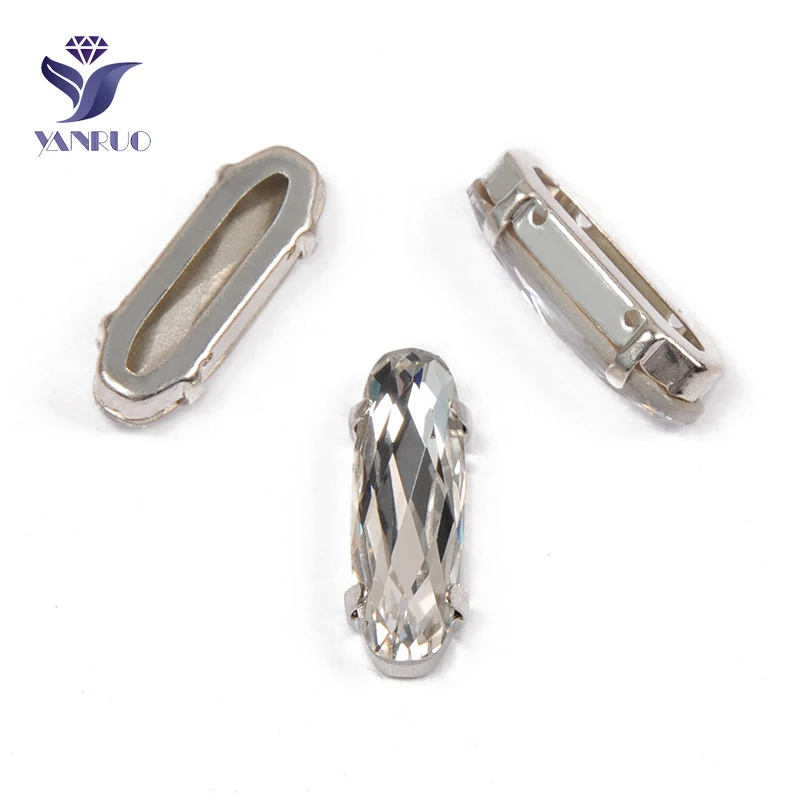 YANRUO 4161 все размеры кристально прозрачная удлиненная багета DIY искусственные