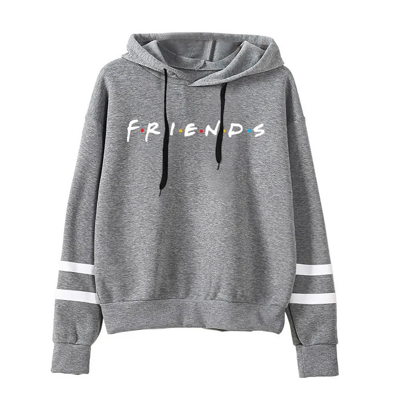 

COSTAR FRIENDS Hoodies Women Casual Letter Print Plus Size Oversized Women Sweatshirt Fashion Hooded Pullovers Moletom Sudaderas