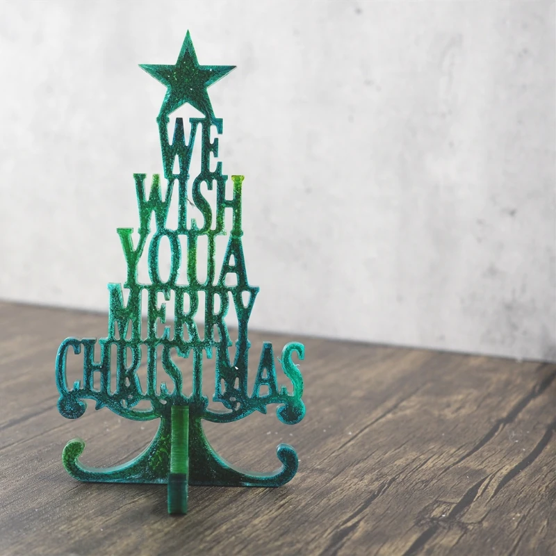 

Christmas Tree Ornaments Epoxy Resin Mold Merry Christmas Home Decor Silicone Mould Christmas Theme Feastival Art Crafts