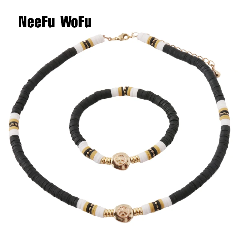 Ожерелье NeeFu WoFu с пресноводным жемчугом богемные браслеты для женщин