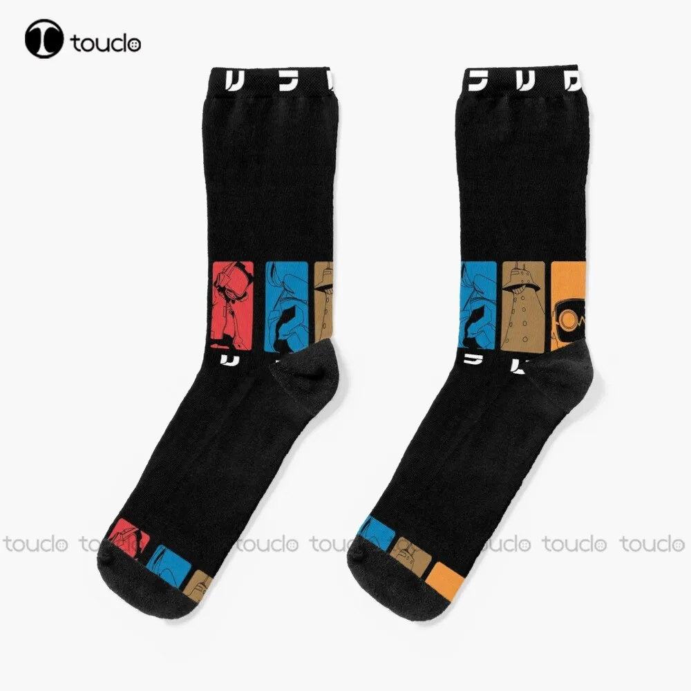 

FLCL fooly cooly haruko anime mech Socks men's athletic socks Personalized Custom Unisex Adult Teen youth Socks Fashion new