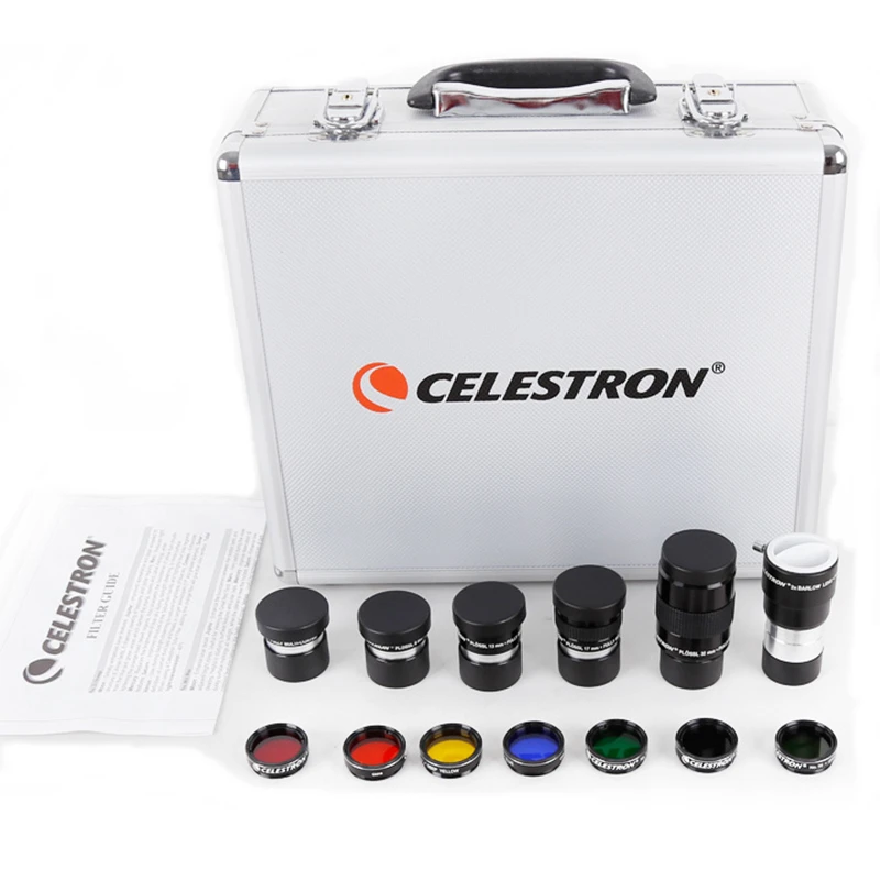 Окуляр Celestron 1 25 6 мм 8 13 15 32 Plossl 2x Barlow Len Planet Moon Цветной фильтр комплект аксессуаров