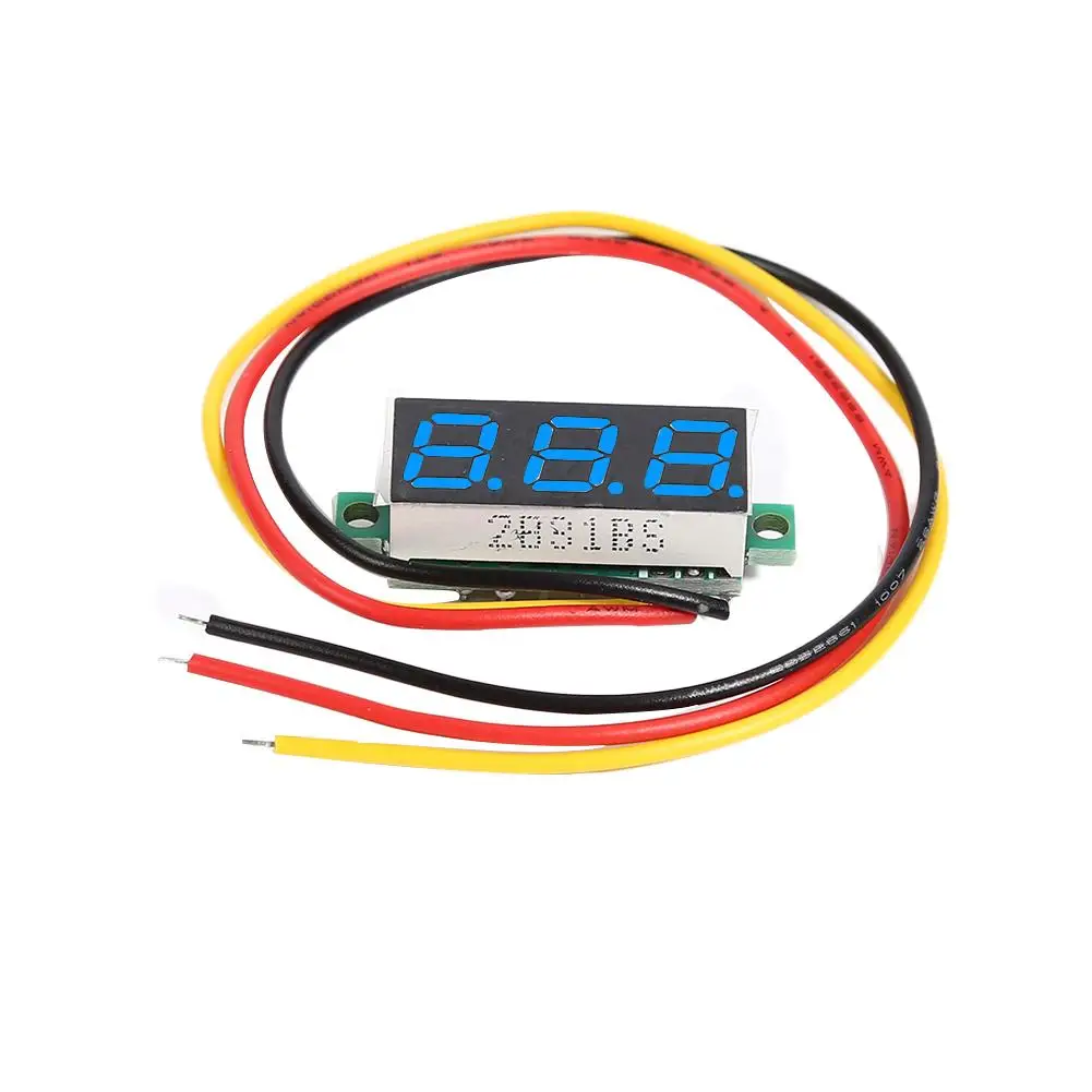 3 5-дюймовый DC 0-0 28 V 3-проводной micro meter вольтметр светодиодный дисплей цифровой