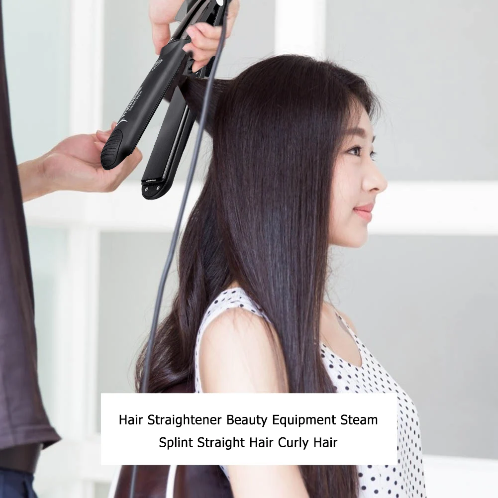 Easy Use Practical Hair Styling Tools Steam Straightener Ceramic Flat Iron Electric Straightening Curler | Красота и здоровье