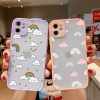 fashion colored clouds phone case for iphone 11 12 13 mini pro xs max 8 7 6 6s plus x 5s se 2020 xr case