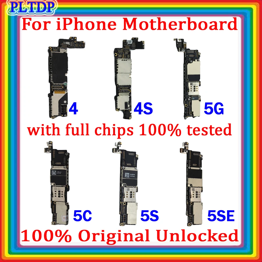 

Free iCloud For iphone 4 4s 5 5c 5s 5se Motherboard ,100% Original Unlocked For iphone 5S 5SE No Touch ID logic board Tested .