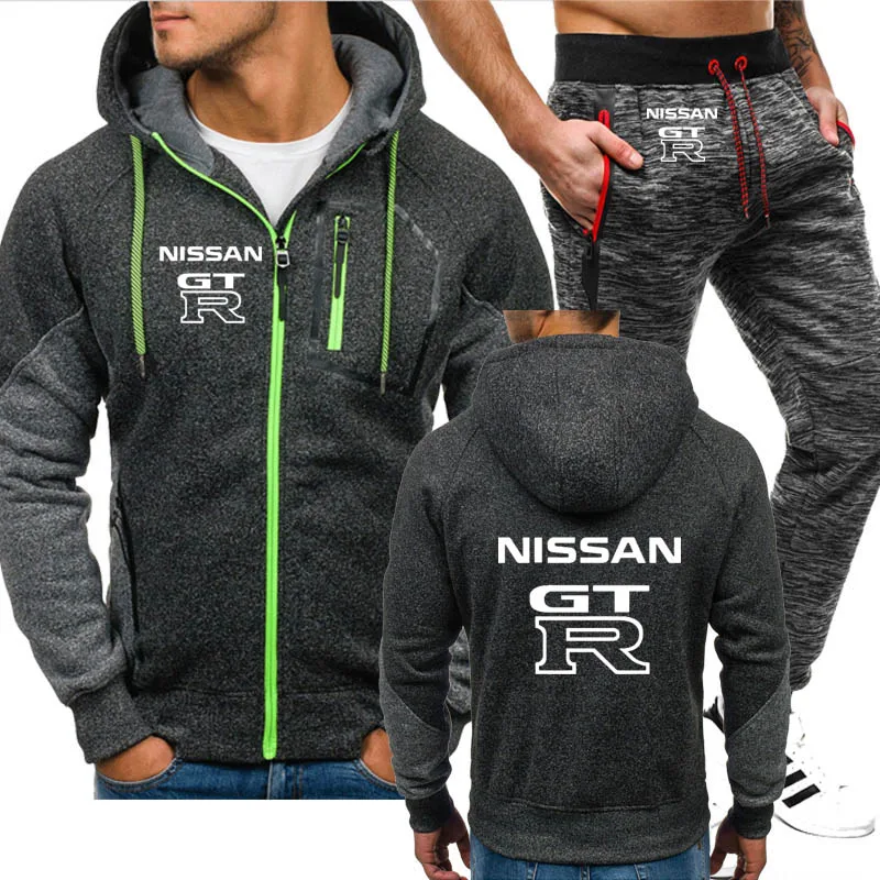 Мужская куртка Nissan GTR толстовка с принтом логотипа автомобиля модная мужская в