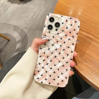 fashion luxury simple weaving grain art and design phone cover for iphone 11 12 pro max 7 8p se xs xr women phone soft cases