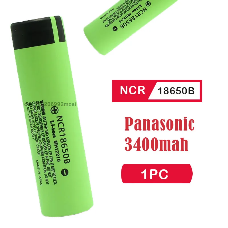 Panasonic NCR18650B 3,7 v 3400 mah 18650 литиевая аккумуляторная батарея фонарик батареи
