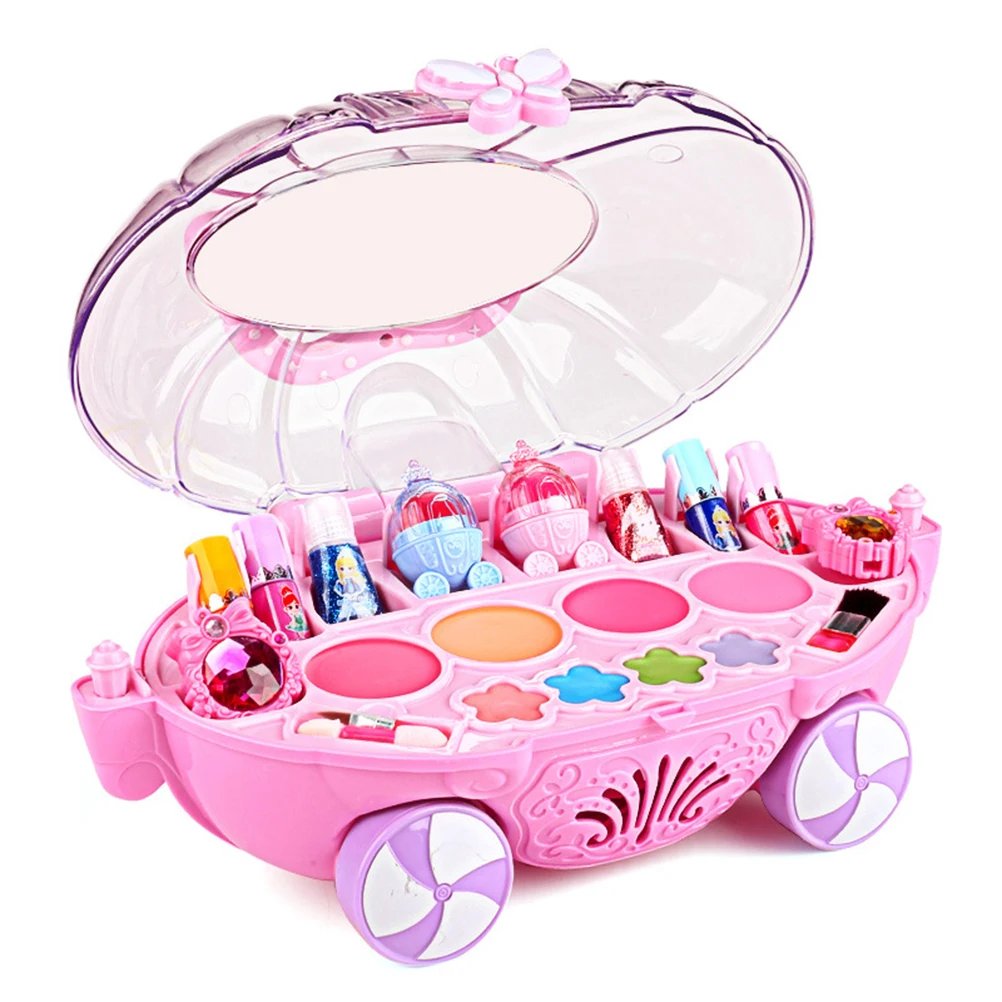 

Детский набор для макияжа для девочек, моющийся набор для макияжа, косметический набор принцессы, Подарочные игрушки для девочек, макияж