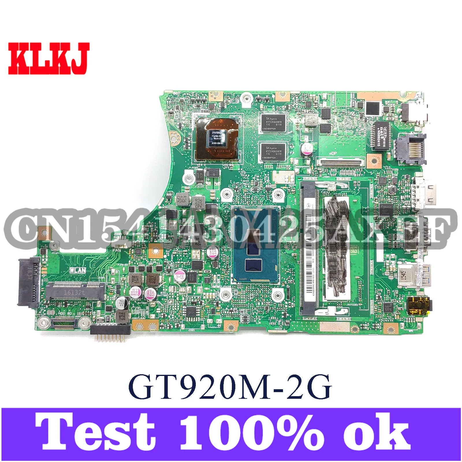 

KLKJ X455LJ Laptop Motherboard For ASUS X455LJ X455LD Test Original Mainboard 2G-RAM I3-5010U GT920M-2G LVDS/EDP
