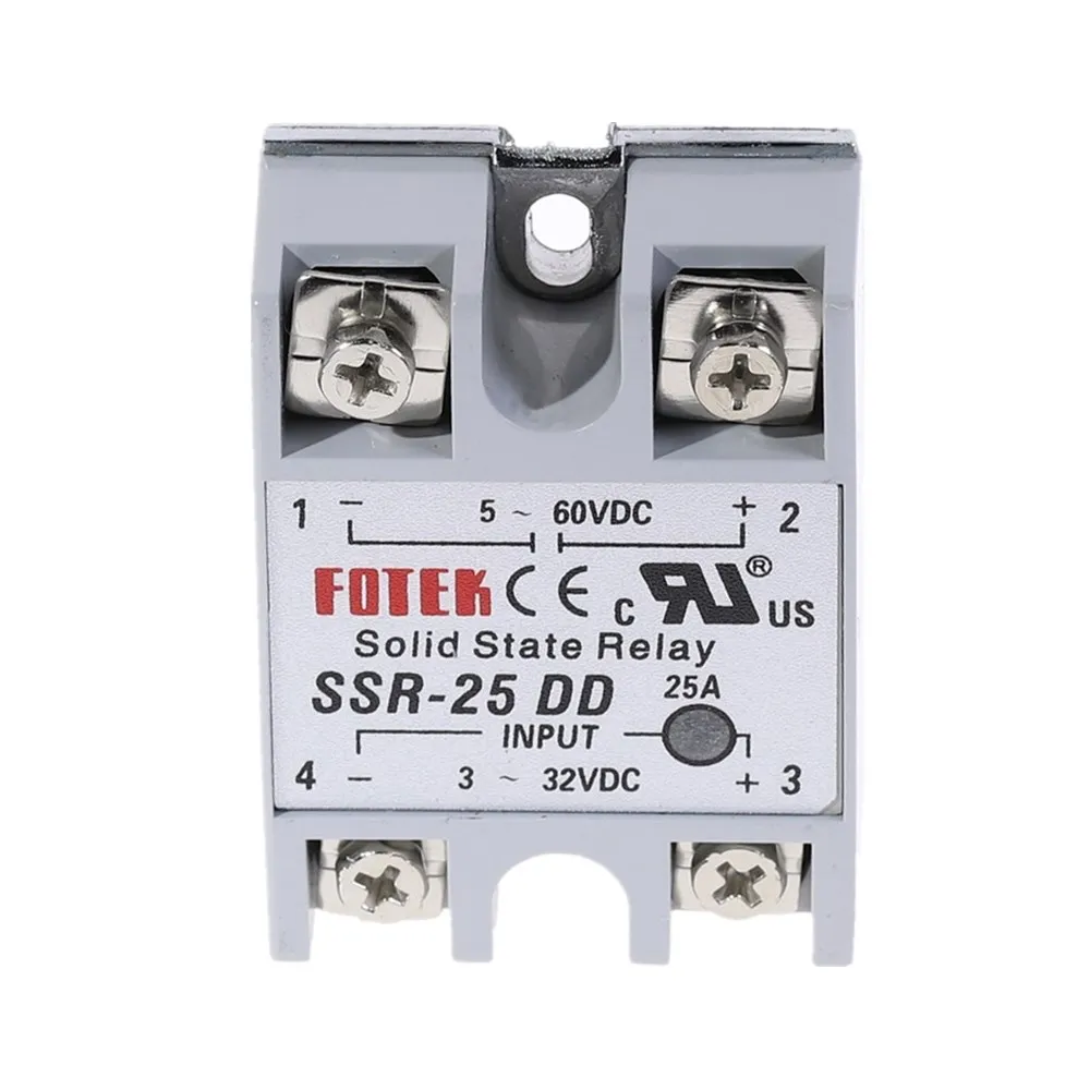 DC-DC Однофазное твердотельное реле SSR-25DD DC SSR модуль 25A DD входное напряжение 3-32 В DC до 5-60 в DC выходная нагрузка SSR 25DD