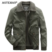 men winter jackets bomber coats male fleece warm parkas windbreaker outwears solid mens clothing flight military jacket lm251