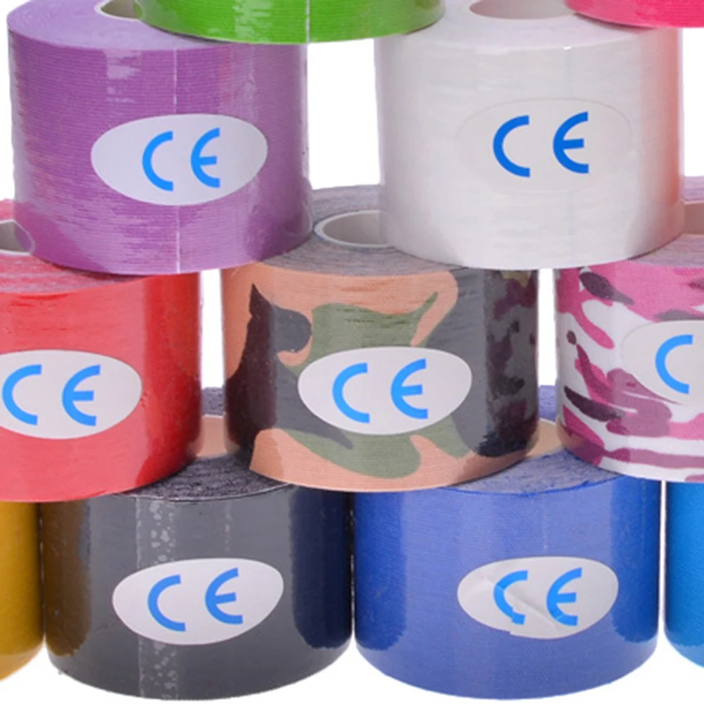 

kinesiology tape kinesio tape grip tape Athletic Recovery Elastic Kneepad Muscle Pain Relief Knee Pads Support Bandage Fitness