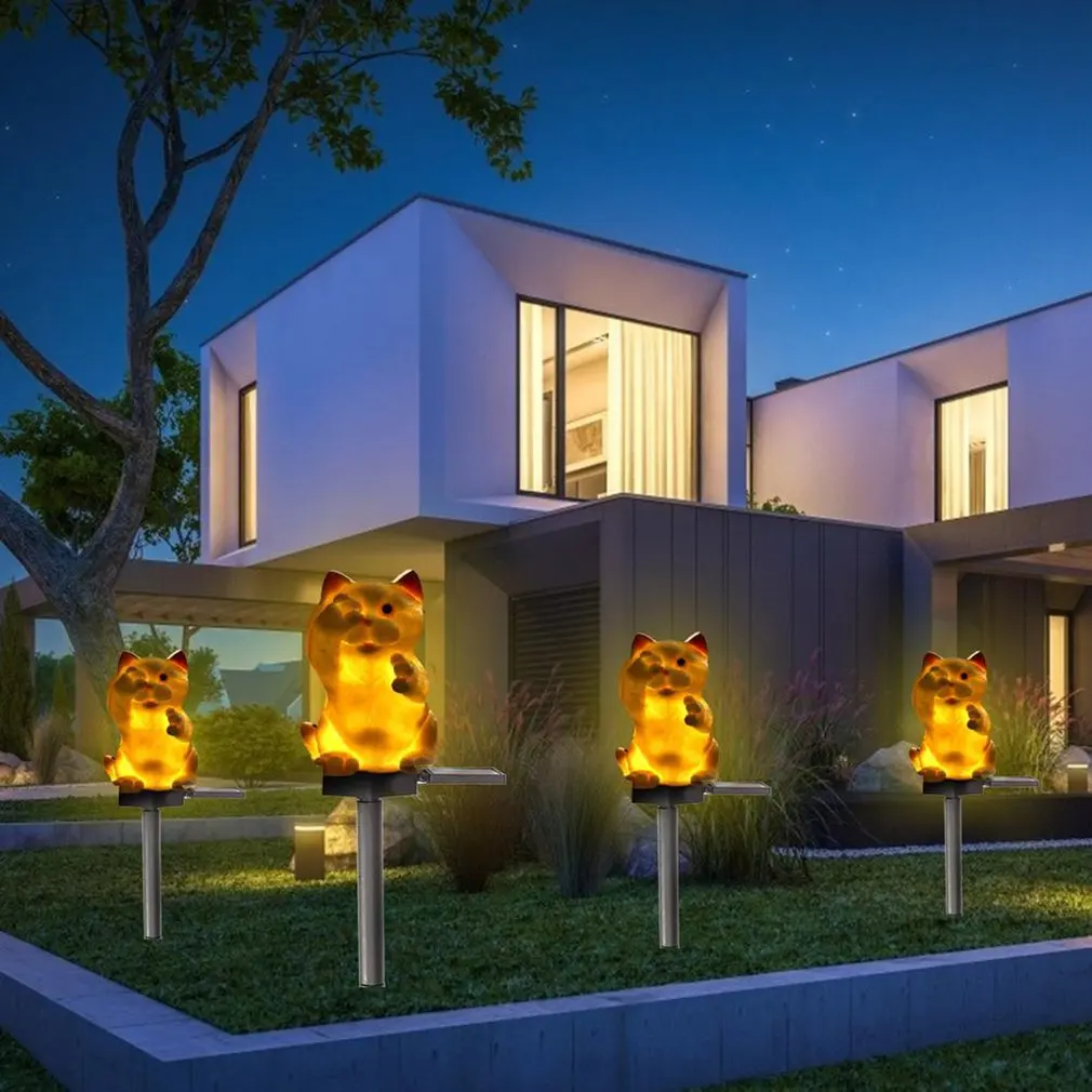 Солнечный полимерный штекер светильник ремесла орнамент сад двор микро пейзаж