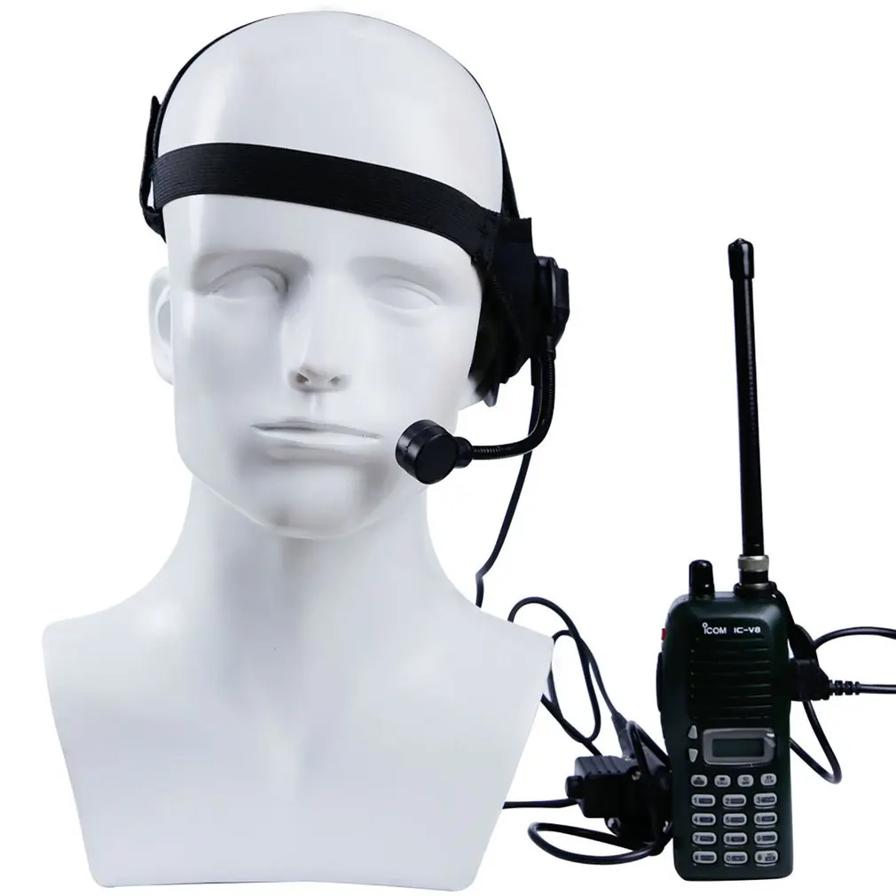 WoSport Tactical HD02 гарнитура с круглыми краями U94 Style PTT для iCom Kenwood Midland Motorola|Тактические