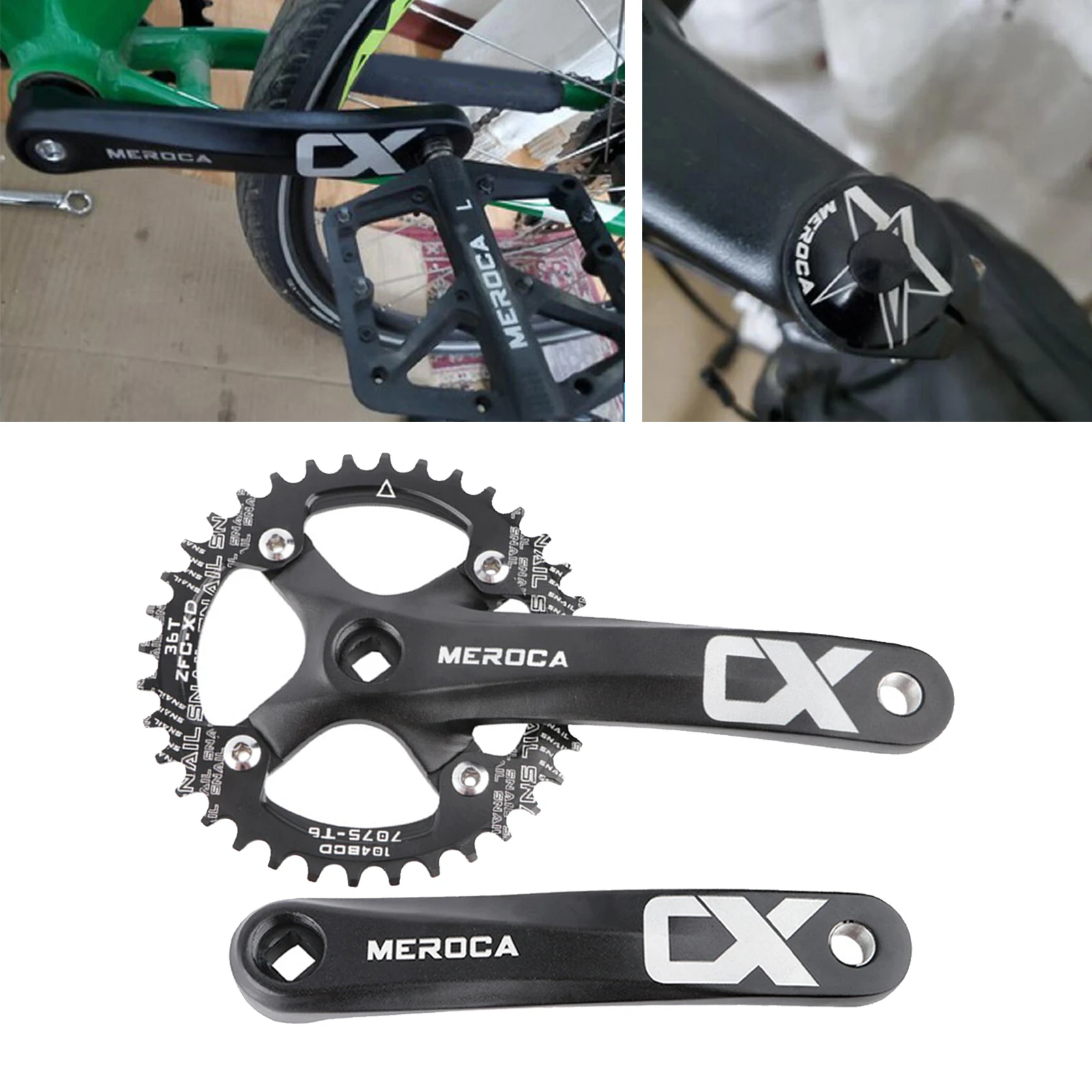 

8/9/10/11 Speed MTB Bike Square Hole 170mm Crank Aluminium Alloy Bicycle Crank for MTB Road Mountain Bicycle