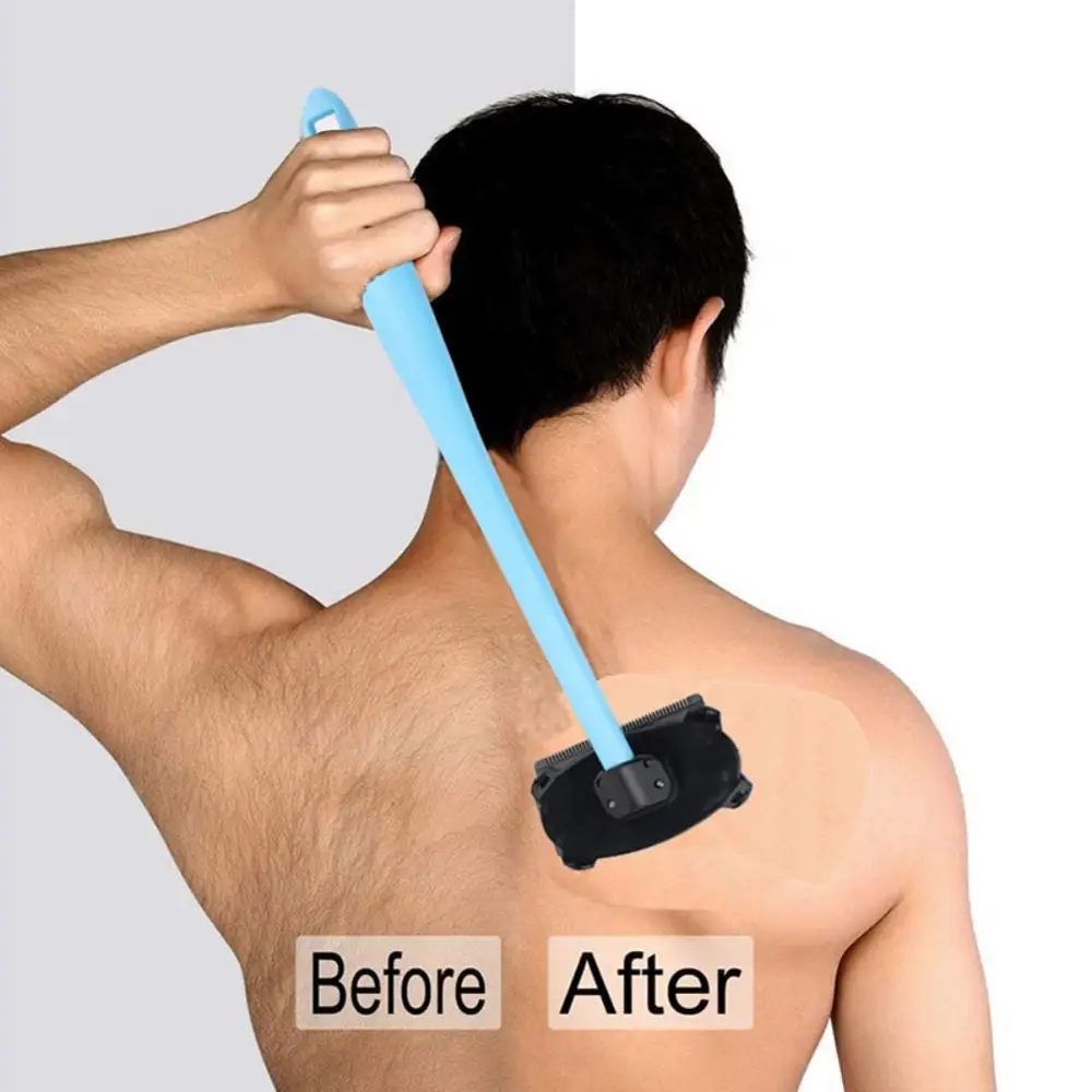 

Men Manual Back Hair Shaver Remover Do It Yourself Whole Body Trimmer Self Groomer Hair Removal Razor Long Handle Big Blade