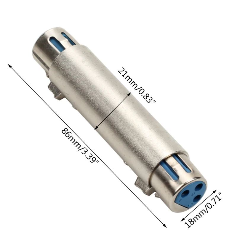 

XLR 3-Pin Female to Female Adapter Microphone Cable Line Adapter Gender