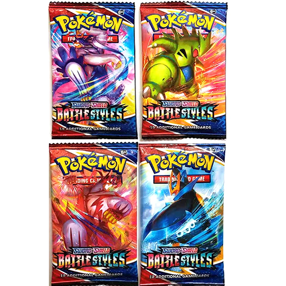 Nuevo Pokemon espada y escudo batalla estilos evolucionando cielos nueva sellado caja de venta al por menor (36 paquetes) Pokemones tarjetas-2