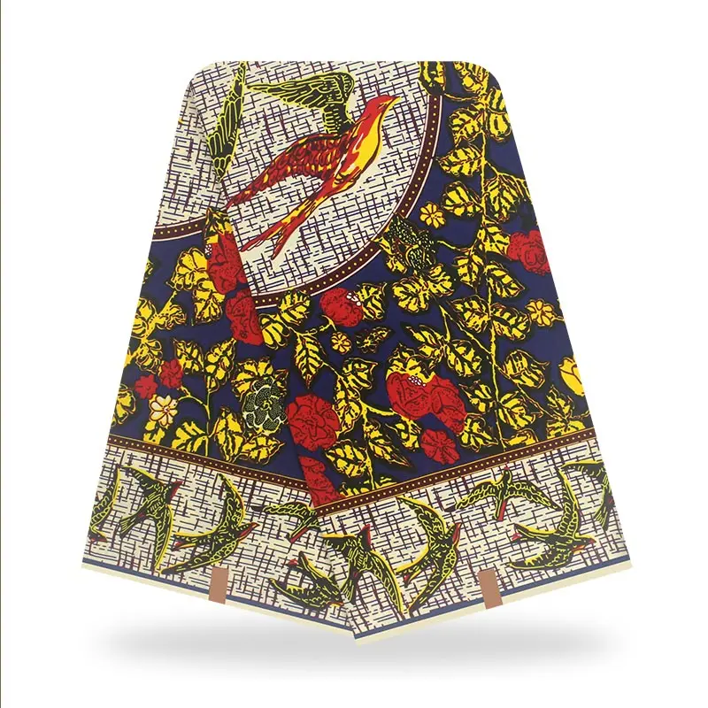 Оригинальная Ткань с Африканским принтом искусственная ткань для платьев 2020