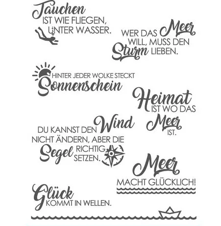 

CLEAR STAMP German DIY Scrapbook Card album paper craft silicon rubber roller transparent stamps 424