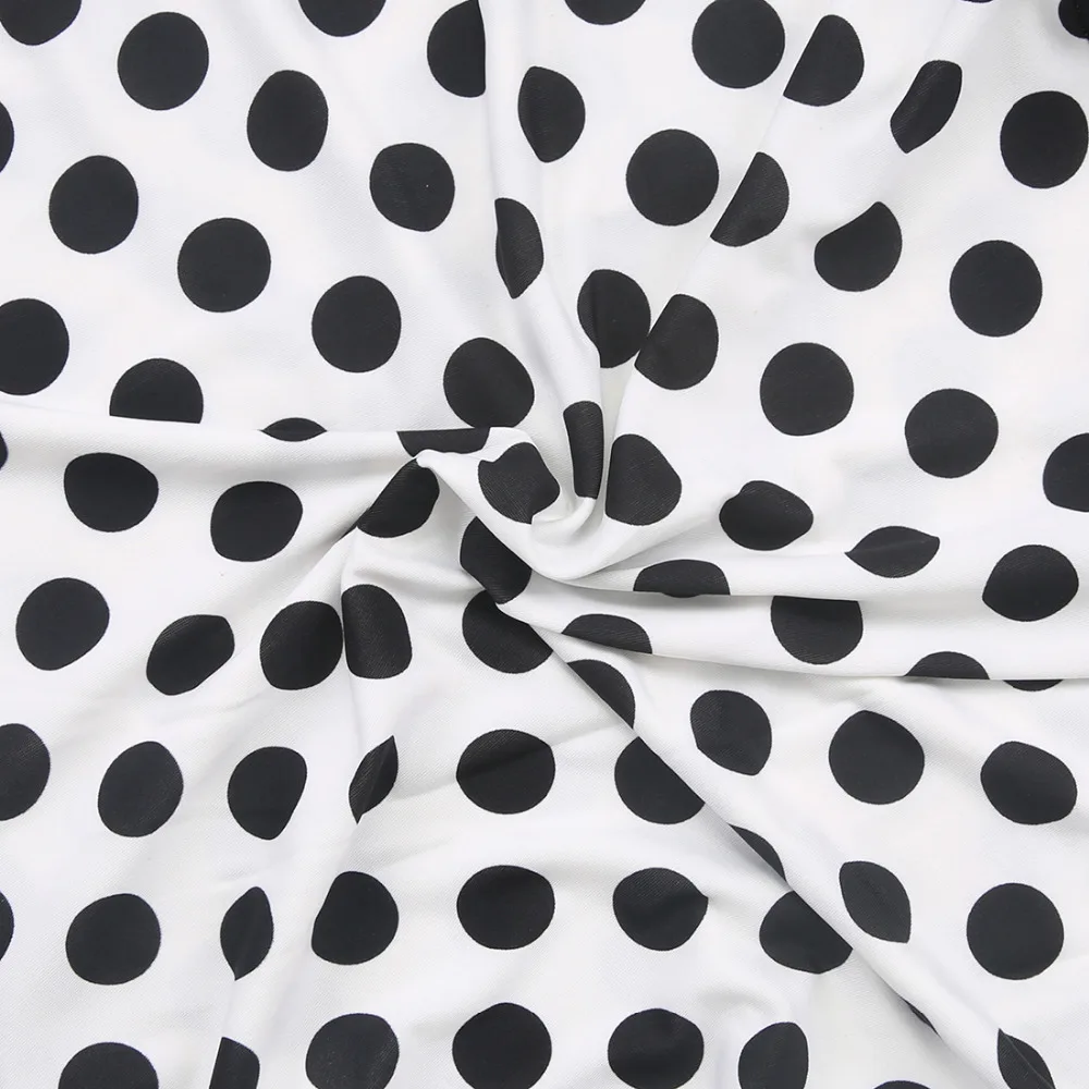 Женское платье в горошек без пояса повседневное американском стиле рукавов |