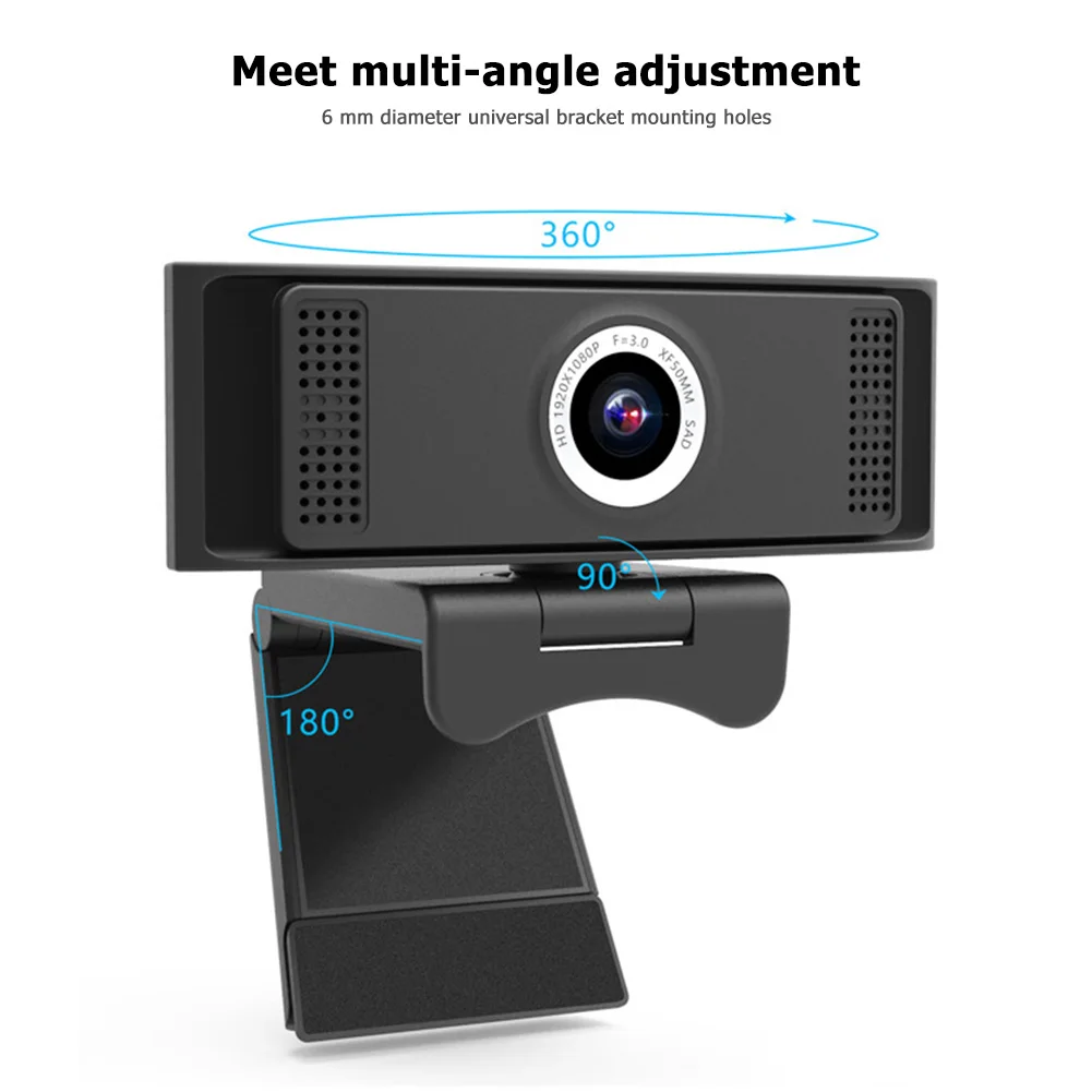 

Digital USB Video Recorder Home Office 1080P Full HD USB Web Camera with Microphone for Video Conference Live Streaming