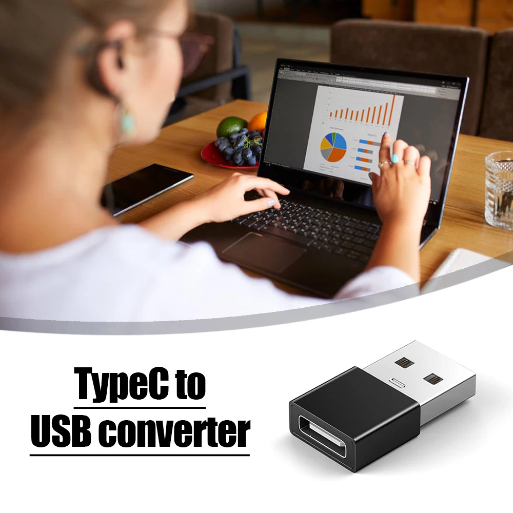 

Type C Female to USB Male Adapter Aluminum Alloy USB 3.0 Adapter Support Data Transfer Charging for Android Phone Earphone