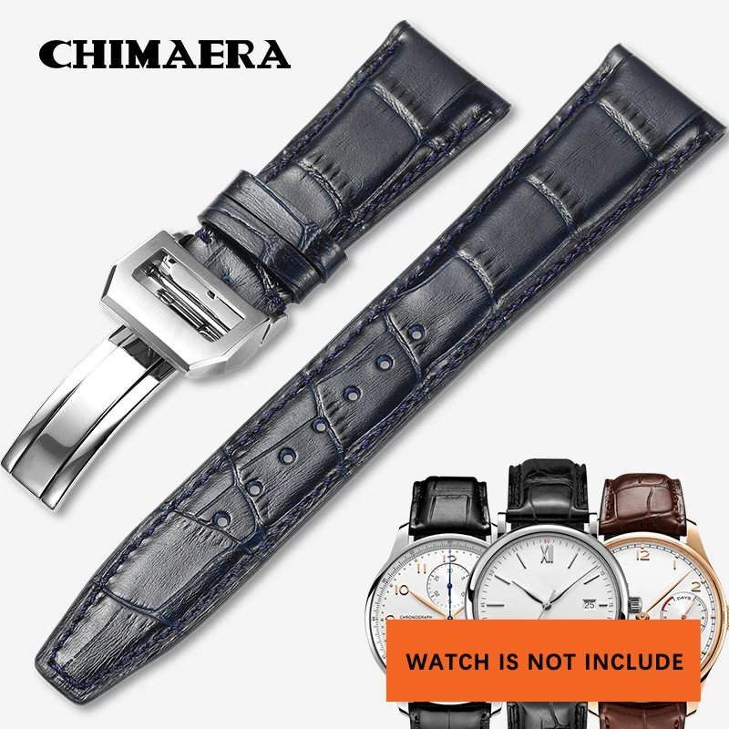Ремешок CHIMAERA для IWC Watch наручные часы на кожаном ремешке итальянский Аллигатор