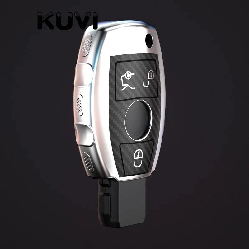 Новый чехол брелок для ключей из ТПУ + углеродного волокна Mercedes benz CLS CLA GL R SLK AMG A B C S