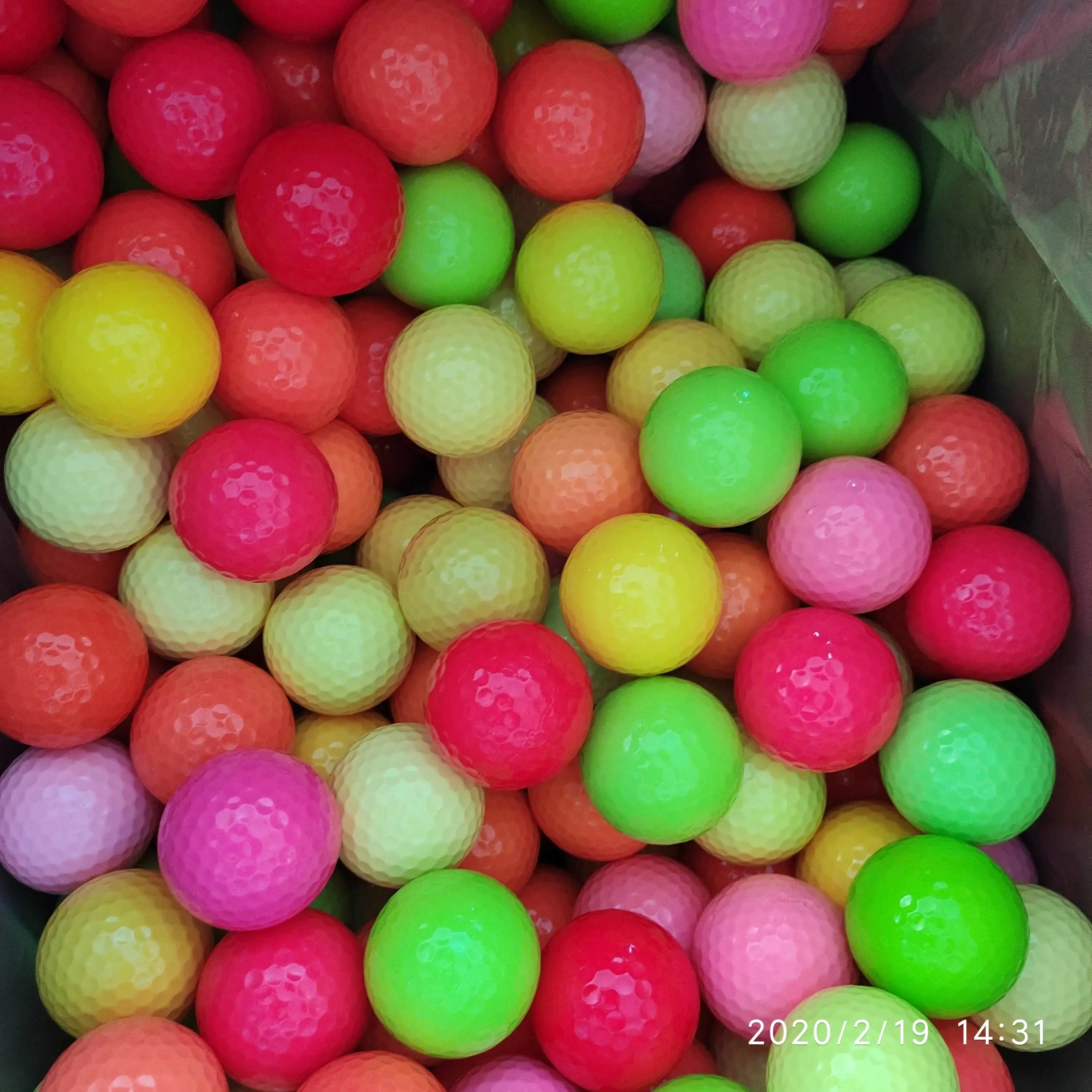 100 шт оптом пустые мини мячи для гольфа разные Цветные гольфа|colored golf ball|golf ballsmini