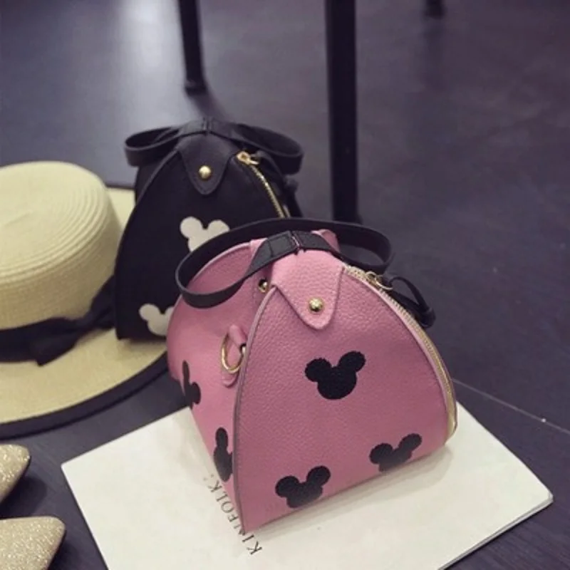 Женская мини сумка с треугольным фонариком Сумочка d в форме Микки Zongzi через