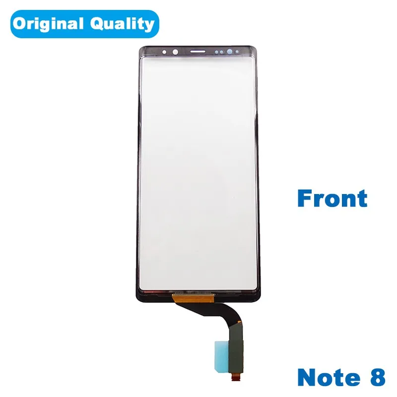 2PCS Outer Screen Digitizer Sensor For Samsung NOTE 8 Front Touch Panel LCD Display Out Glass Cover Repair Parts