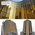 50x500 см золотая терморегулируемая оконная пленка с защитой от УФ-излучения, Зеркальная Наклейка с односторонним зрением, тонировка для окон