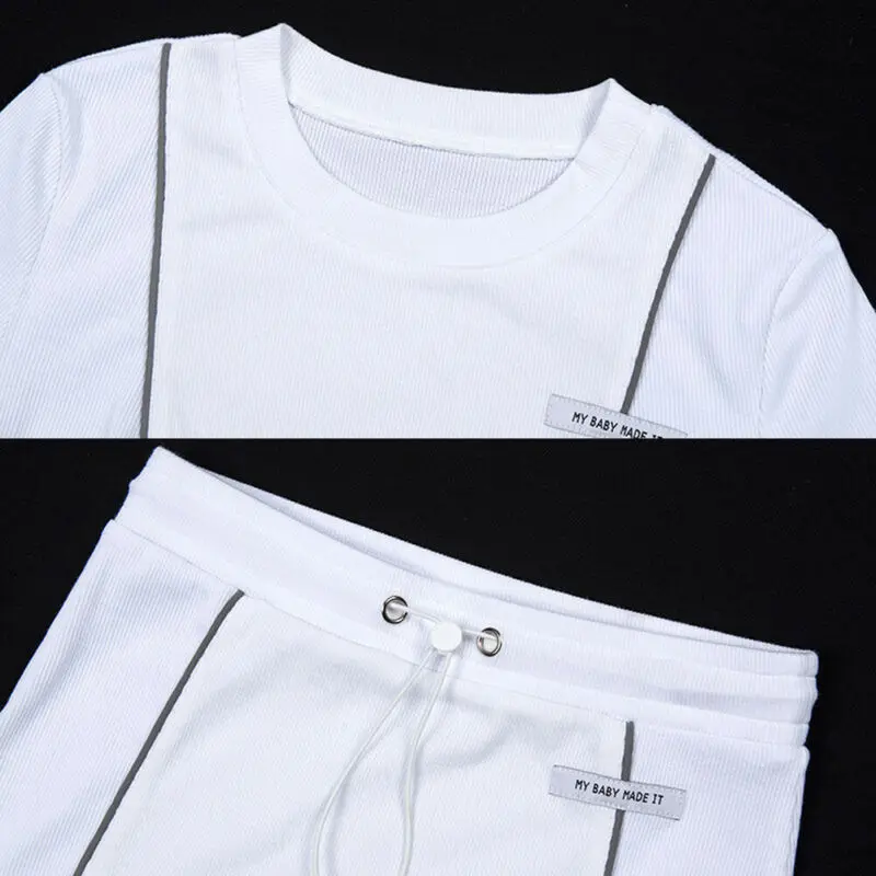 Женский осенний комплект из 2 предметов Модный укороченный Топ с длинным рукавом