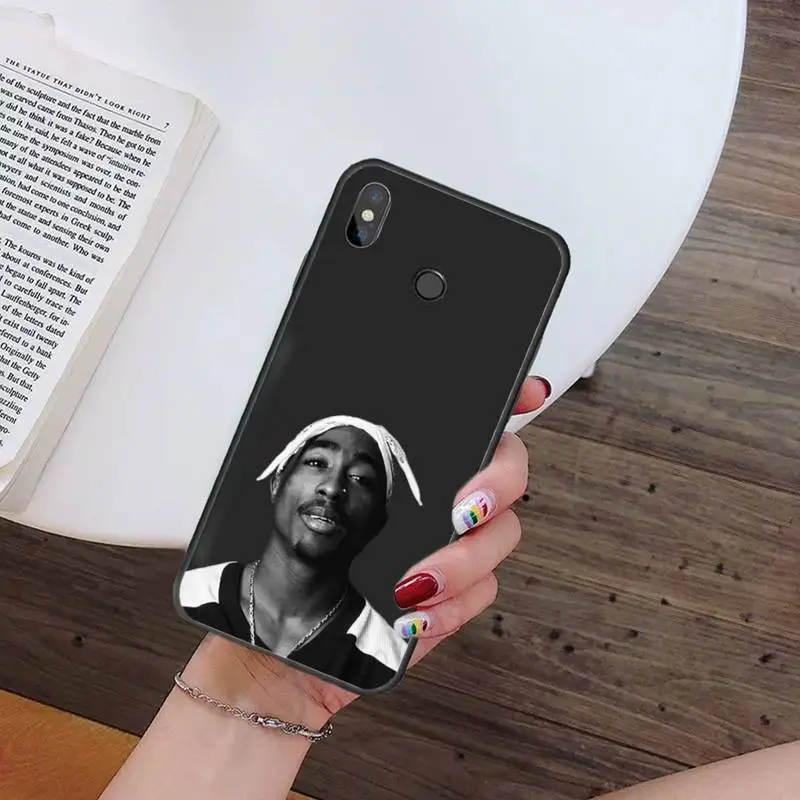 

Rapper 2Pac Makaveli Tupac Amaru Shakur Phone Case For Xiaomi Redmi mi note max 3 5 6 8 9 10 t S SE lite pro Soft Silicone