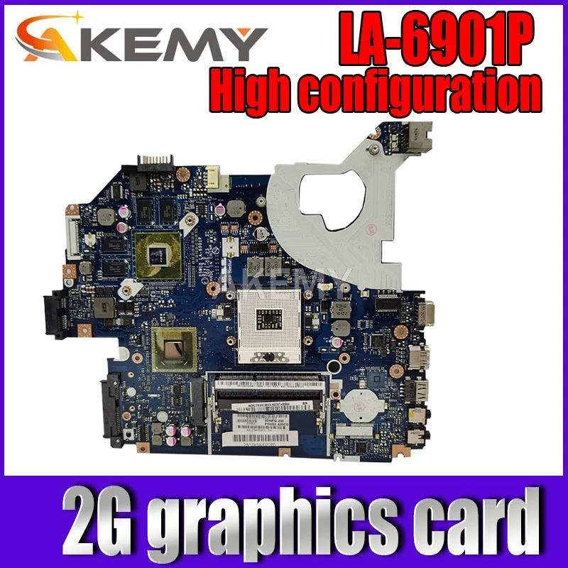 

Akemy P5WE0 LA-6901P материнская плата для acer 5750 5750G 5755 5755G материнская плата для ноутбука HM65 GT630M/GT540M 2GB GPU оригинальный тест