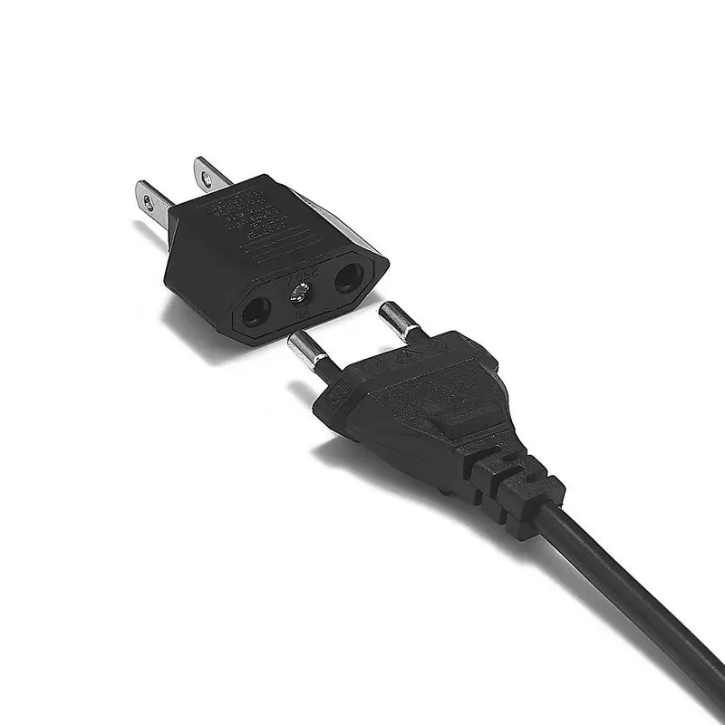 200 шт. американский адаптер штепсельной вилки 2 Pin Европейский евро к США дорожный