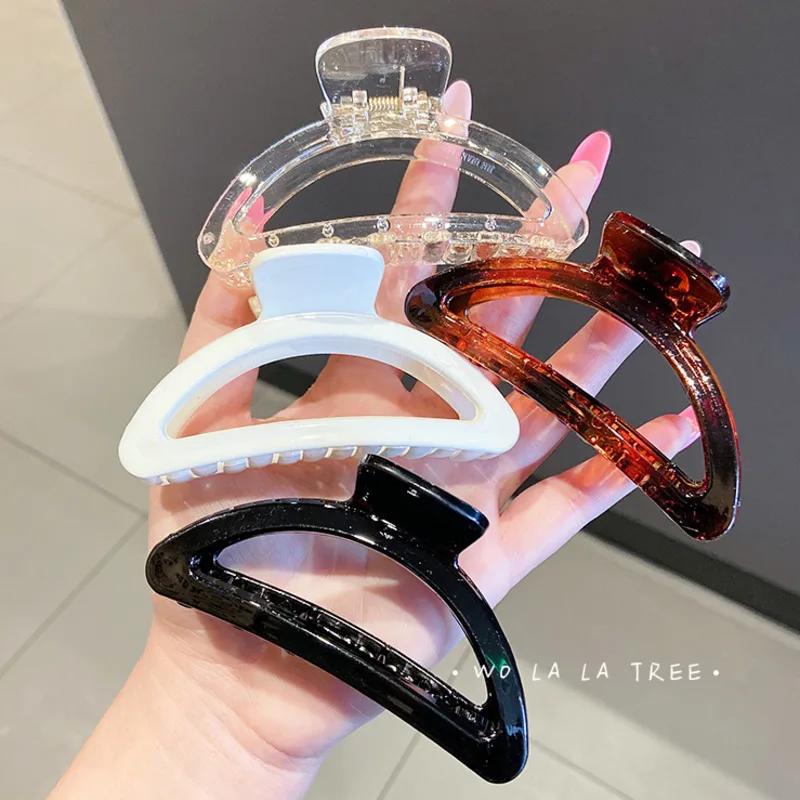 

DISCICI 2021 Fashion Back Of The Head Hairpin Plate Large Female Hairpin Headdress Style Shark Clip Hair Accessories OH2273